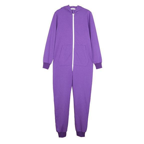 Ladies Hooded One Piece Home Wear Pajamas