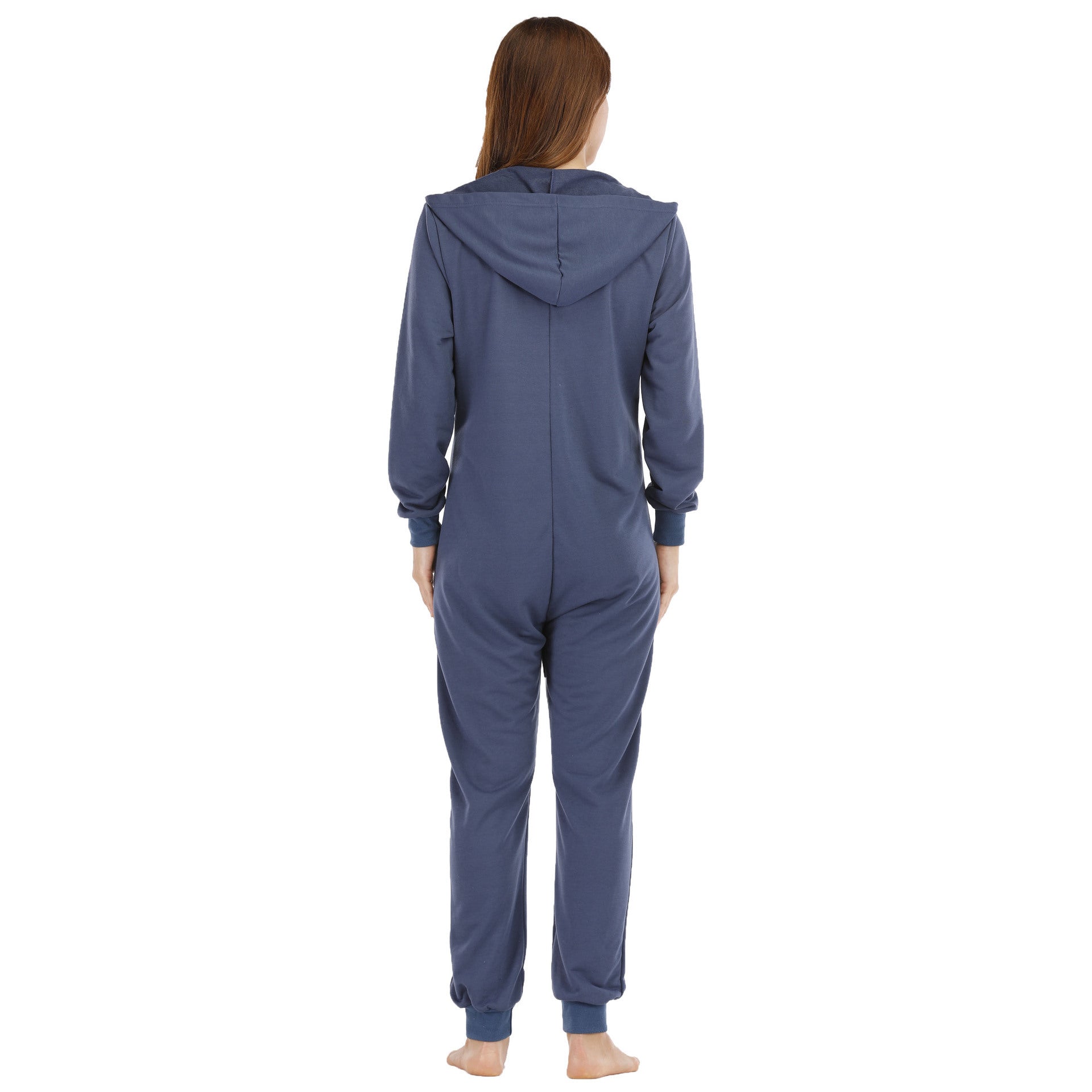 Ladies Hooded One Piece Home Wear Pajamas